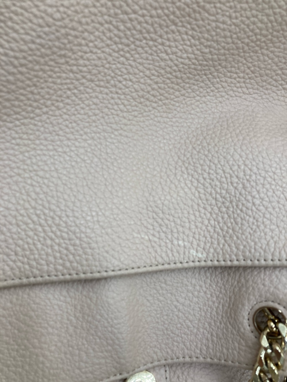 14th & Union Pale pink blush Shoulder Tote with Gold Chain Handles - Picture 8 of 12